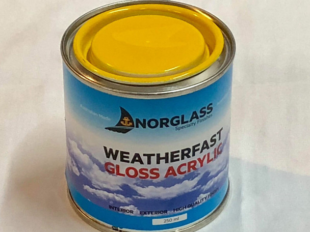 Norglass Weatherfast Gloss Acrylic Marker Yellow
