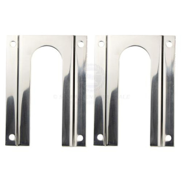 Bait Board Leg Mounting Brackets 304G S/Steel Suit Poly Board - (pair) Bait Board Leg Mounting Brackets 304G S/Steel Suit Poly Board - (pair)