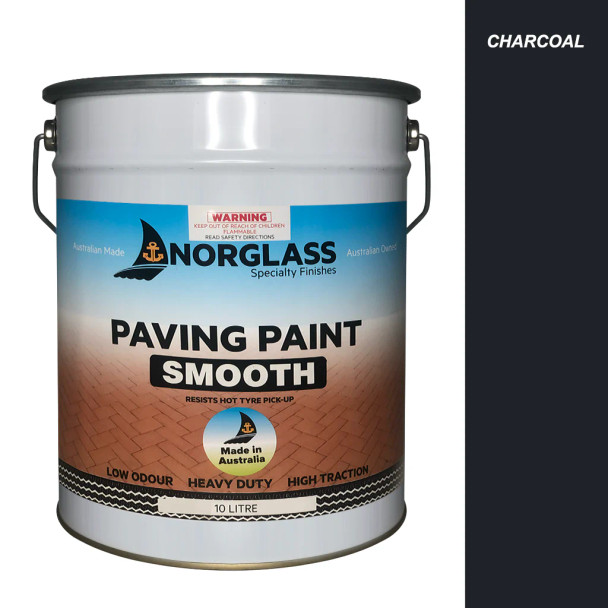 Norglass Paving Paint Smooth in Charcoal 10 Litre Norglass Paving Paint Smooth in Charcoal 10 Litre
