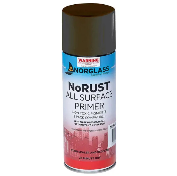 Norglass NoRUST All Surface Primer in Black SprayCan 300g