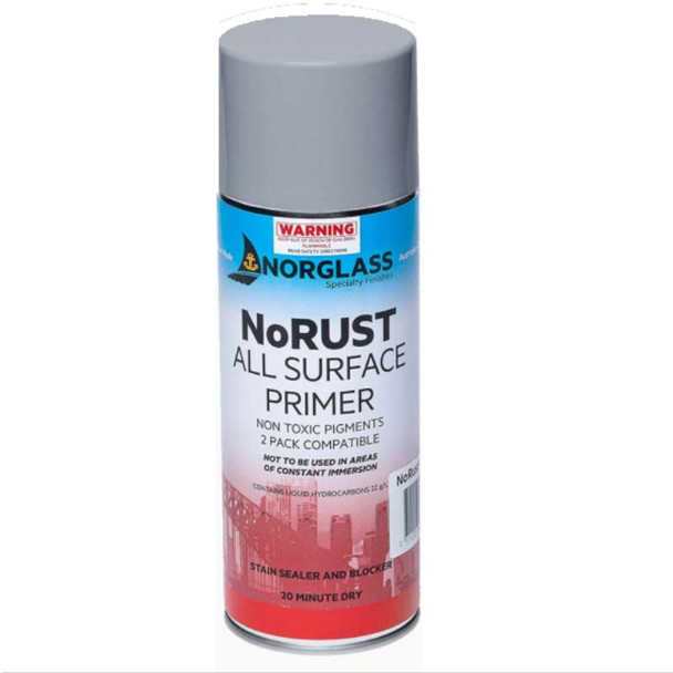 Norglass NoRUST All Surface Primer in Grey SprayCan 300g