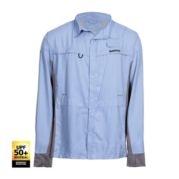 Shimano Pro Stretch Vented Fishing Shirt - Cloudburst