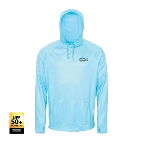 Shimano Blue Snapper Hooded Tech Tee