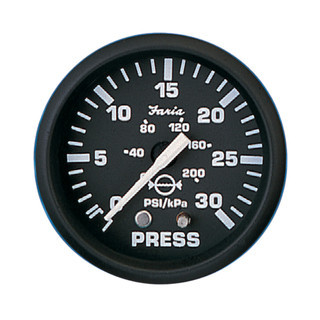 Faria Euro 2" Water Pressure Gauge