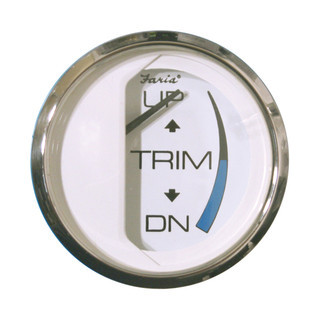 Faria Chesapeake White 2" Trim Gauge OMC Motors & Suzuki