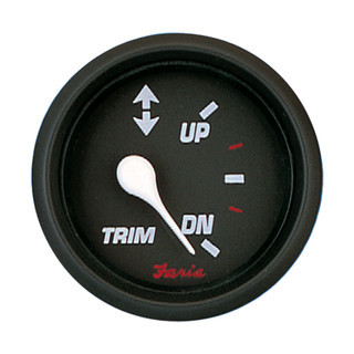 Faria Professional 2" Trim Gauge to suit Merc/Yamaha 2001+