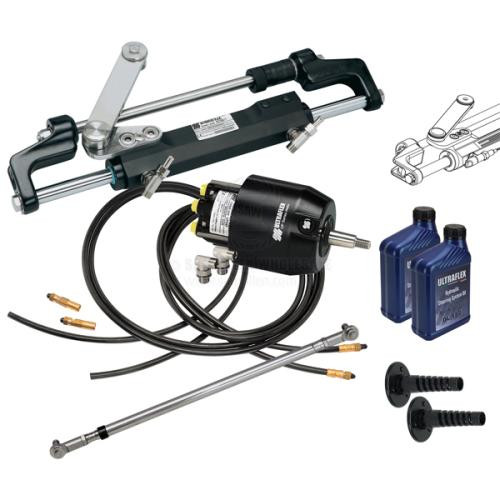 Ultraflex Hydraulic Steering Kits - Twin Engine Single Cylinder - Mechanical Tie Bar