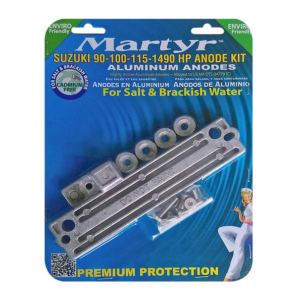 Suzuki Type Anodes - Martyr Aluminium Anode Kit