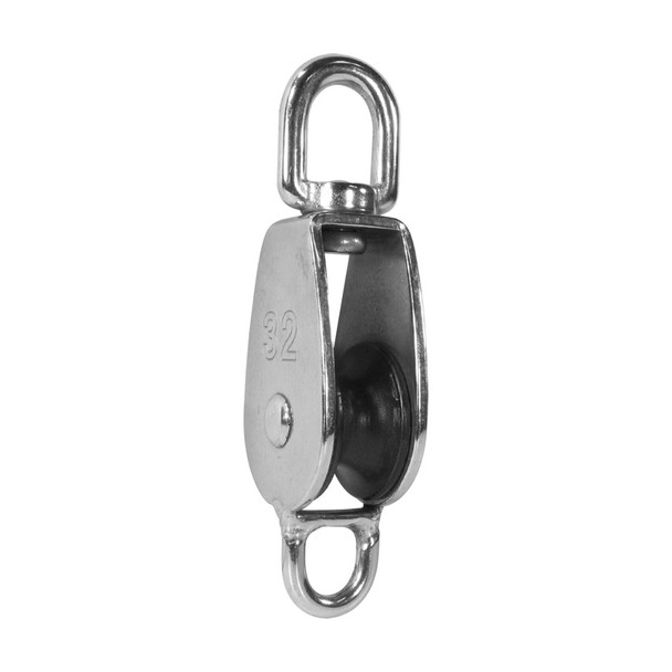 Stainless Steel Block Becket/Swivel - Nylon Sheave