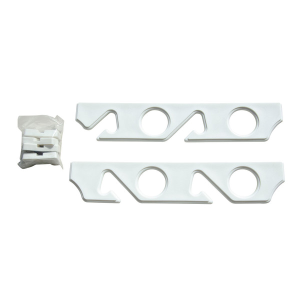 Rod Storage Holder Racks - White Polymer