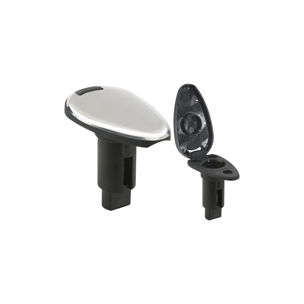 Attwood Light Armor Plug-In Bases - Teardrop Stainless Steel