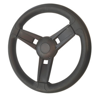 Gussi Steering Wheel 3 Spoke 350mm Black