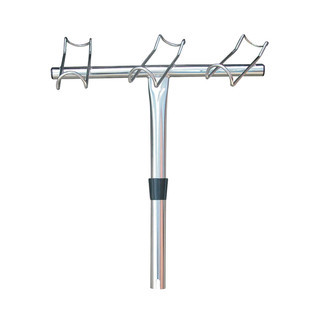 Rod Holder - Stainless Steel 3 Way Port Side