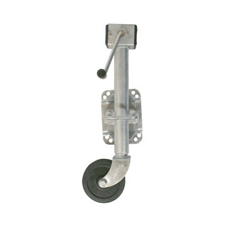 Jockey Wheel Galvanised Sidewinder With U Bolt Swivel Clamp