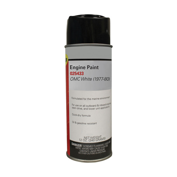 Moeller Engine Paint OMC White (1977-80) 12OZ