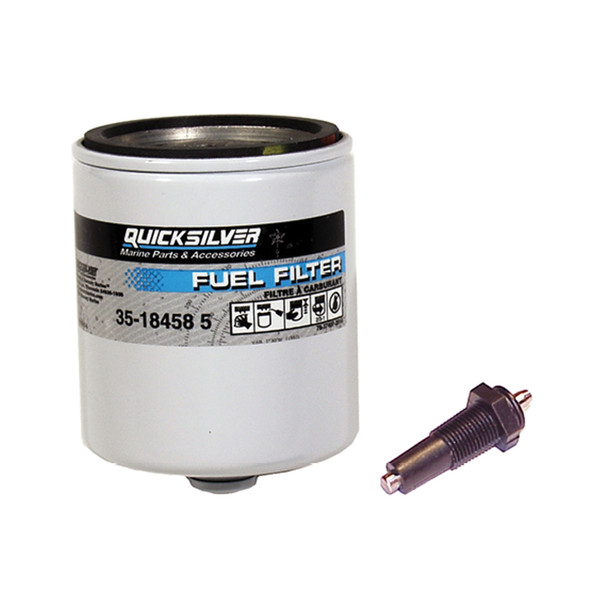 QuickSilver Water Separating Fuel Filter - Filter Mercury Fuel with Sender up to 1995