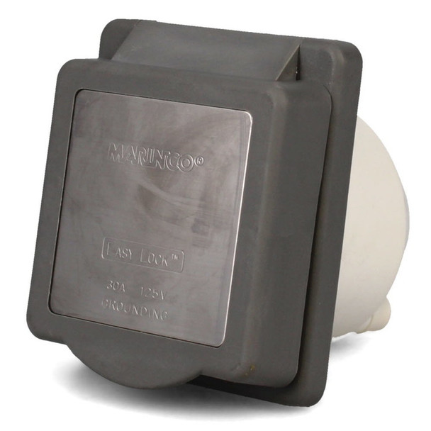 Marinco Boat Shore Power Easy Lock Inlet 125V 30A