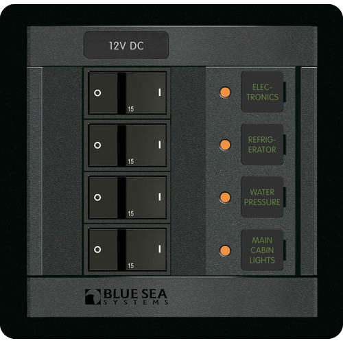 Blue Sea 360 Panel 12 Volt DC 4 Position
