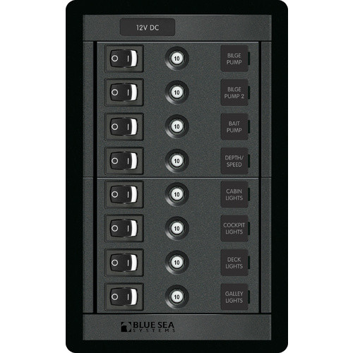 Blue Sea 12 Volt DC 8 Position Switch - CLB Vertical
