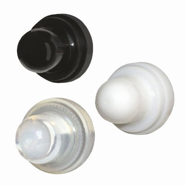 Blue Sea Push Button Reset Only Circuit Breaker Boot - Clear, White, Black