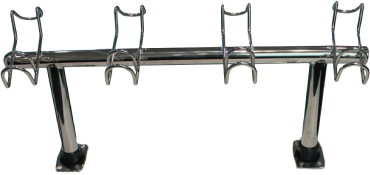Viper Pro Series Double Wire 4 Way Stainless Steel Rod Rack