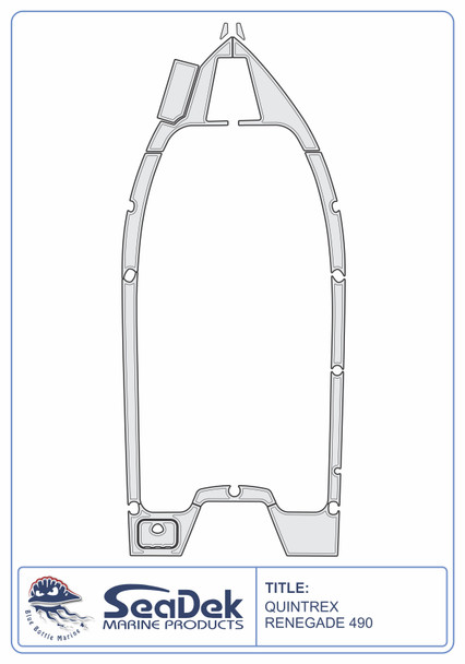 SeaDek EVA Marine Flooring Kit Quintrex Renegade 490 2020-2026