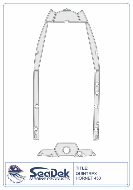 SeaDek EVA Marine Flooring Kit Quintrex Hornet 450 2020-2026