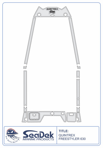 SeaDek EVA Marine Flooring Kit Quintrex Freestyler 630 2017-2026