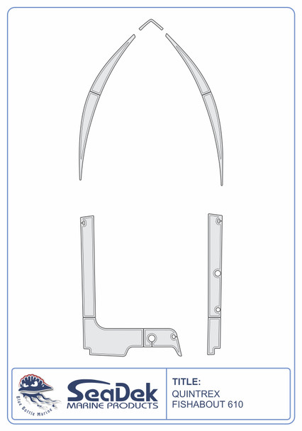 SeaDek EVA Marine Flooring Kit Quintrex Fishabout 610 2020-2026