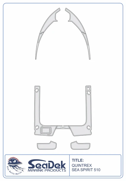 SeaDek EVA Marine Flooring Kit Quintrex Sea Spirit 510 2013-2020