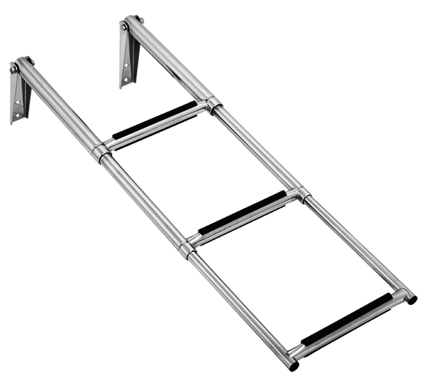 3 Stage Stainless Steel Telescopic Boarding Ladder L860mm X W285mm