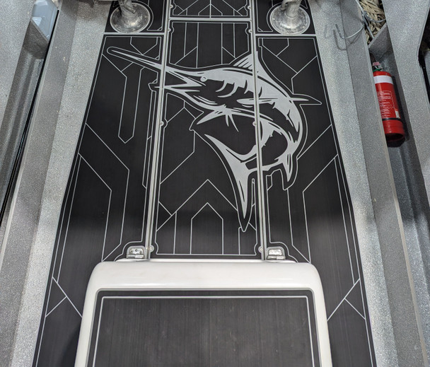 SeaDek Marine Flooring Black Over Storm Grey