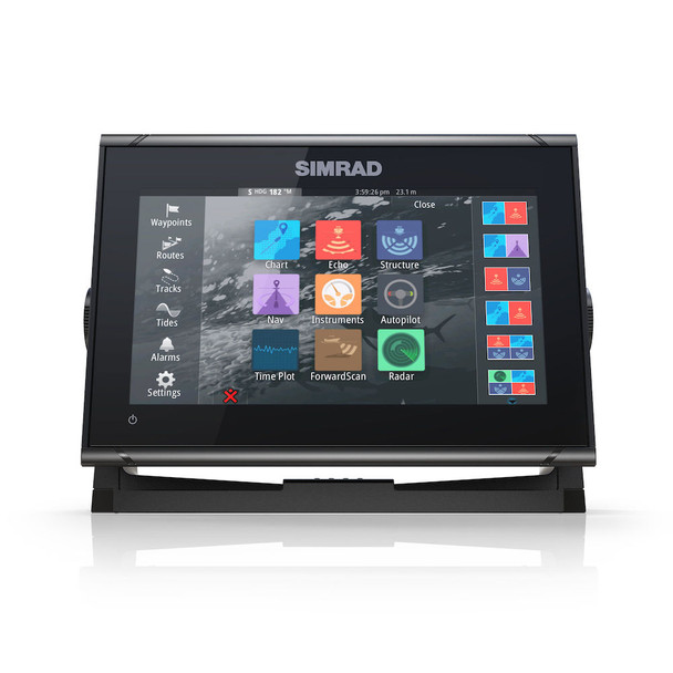 Simrad GO9 XSE ROW 9" Chartplotter with Medium/High DownScan Transducer