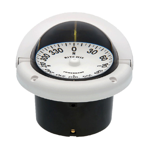 Ritchie PowerDamp Helmsman Flush Mount Compass - White