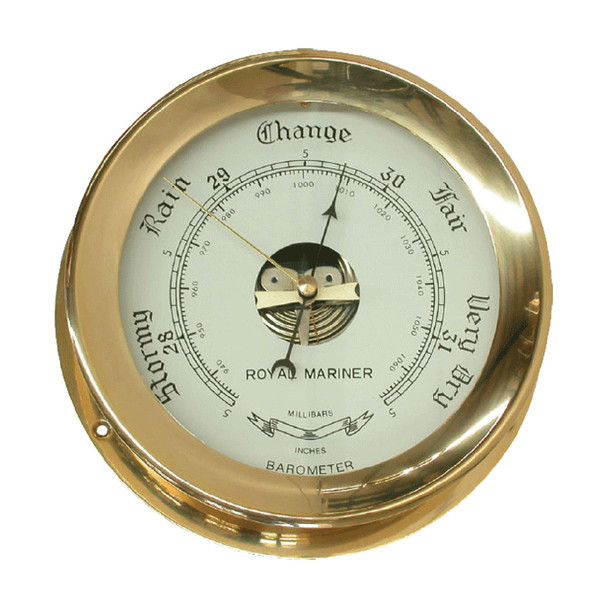 Marine Town Brass Barometer Face