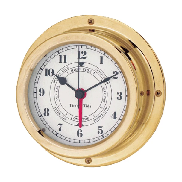 Brass Enclosed Tide Clock 95mm