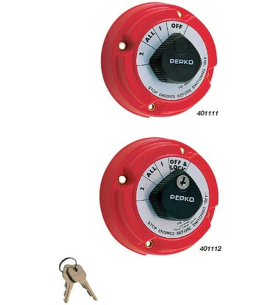 Perko Battery Selector Switches With Key Lock