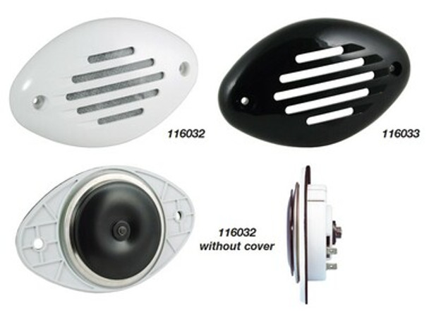 BEP Compact Hidden Electric Horn White Grill Only