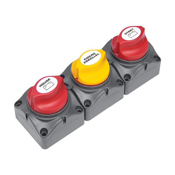 BEP Battery Distribution Cluster - Single Engine Two Battery Banks - Horizontal & Surface