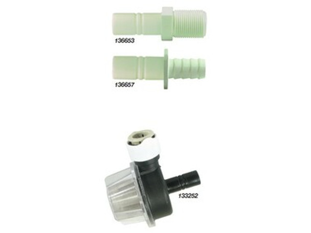 Whale Universal Pressure Pumps Accessories Barbed Adaptors - Straight Suits Hose