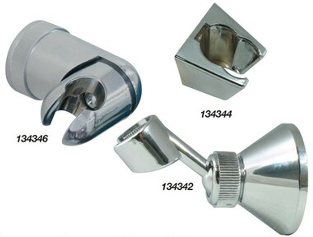 Hand Shower Wall Brackets - Pivotting Protrusion: 82mm Height: 49mm Width: 70mm