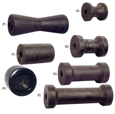 Viking Trailer Roller Black Keel Standard Bushed 201mm