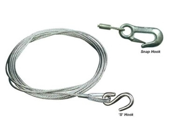 Winch Cable Length: 6M Wire Diameter: 4 Hook Type: 'S'