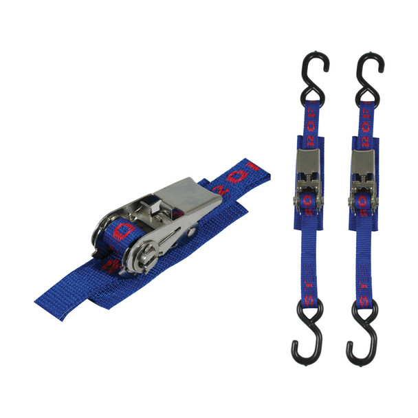 Aerofast Ratchet Tie Downs - Stainless Steel Heavy Duty Transom 800kg