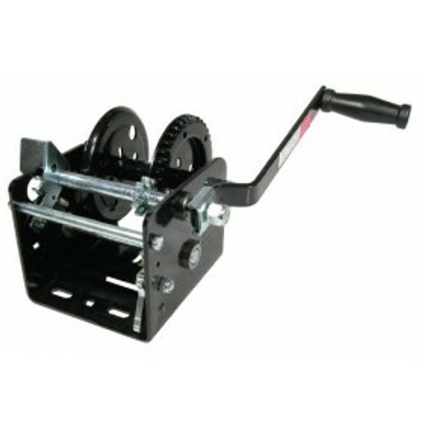 Trailer Winch - Two Speed Gear Ratio: 9.8/4:1 Capacity: 900Kg Base L X W: 165mm