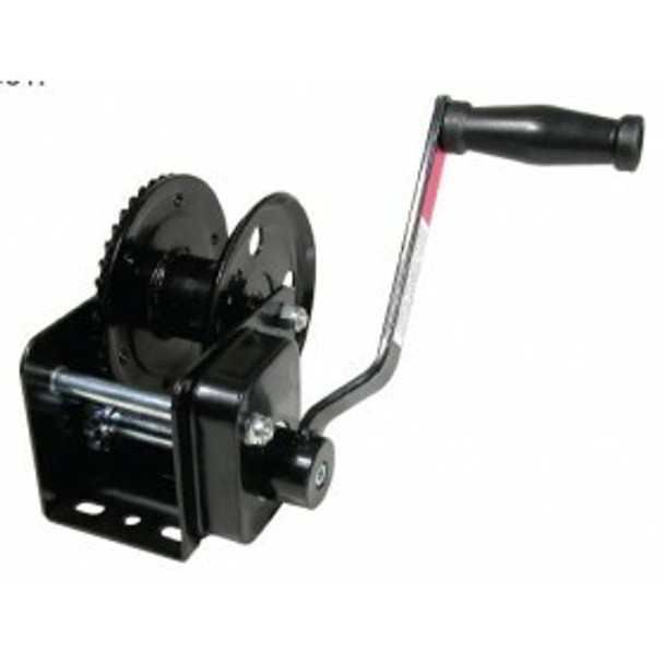 Trailer Winch - With Brake Gear Ratio: 4:1 Capacity: 550Kg Base L X W: 132mm X 9