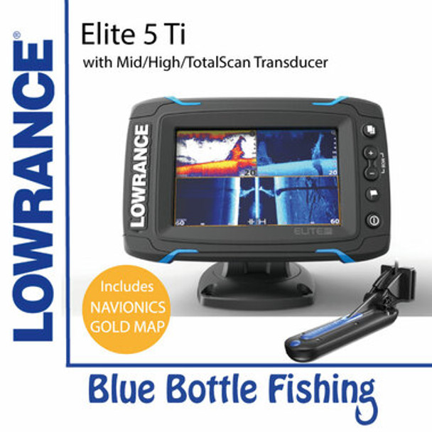 Lowrance Elite-5 Ti Mid/High/TotalScan + CMAP (Discontinued)