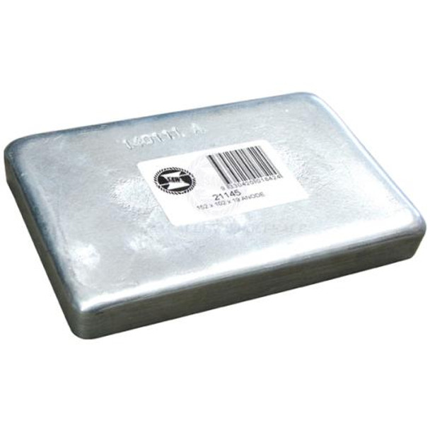 Anode Zinc 150 x 100 x 20mm - Plain Rectangle Block