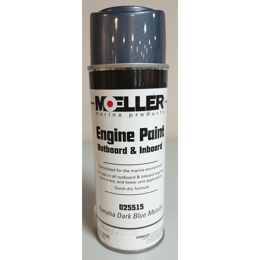 Moeller Paints Paint Yamaha Grey Met. 12Oz Blue Bottle Marine