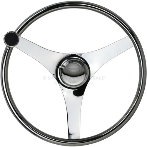 Volant Bateau Inox 11 Pouces, 5 Branches, Marine, Acier Inoxydable, Neuf